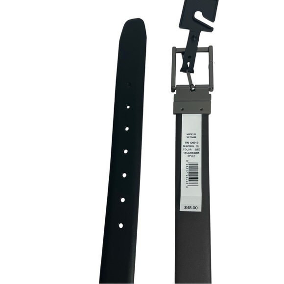 Guess Men’s Reversible Belt Sz XL (42-44) Black/Brown Approx 1.5” Width $48 NWT - Picture 10 of 12
